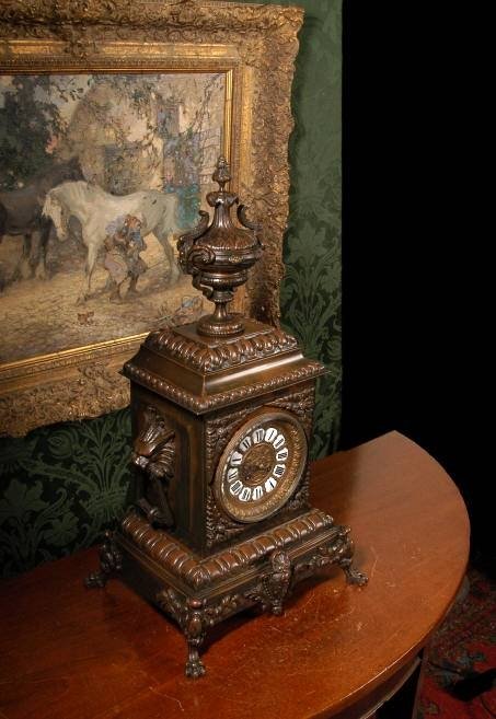 fig 2. **SOLD** Antique French Bronze Bracket Clock
